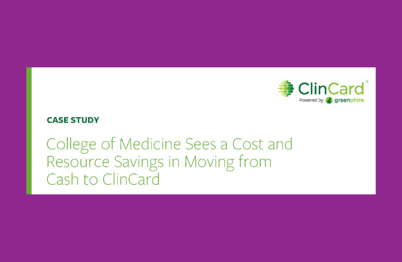 College of Medicine Sees a Cost and Resource Savings in Moving from Cash to ClinCard