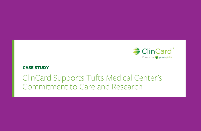 ClinCard Supports Tufts Medical Center’s Commitment to Care and Research