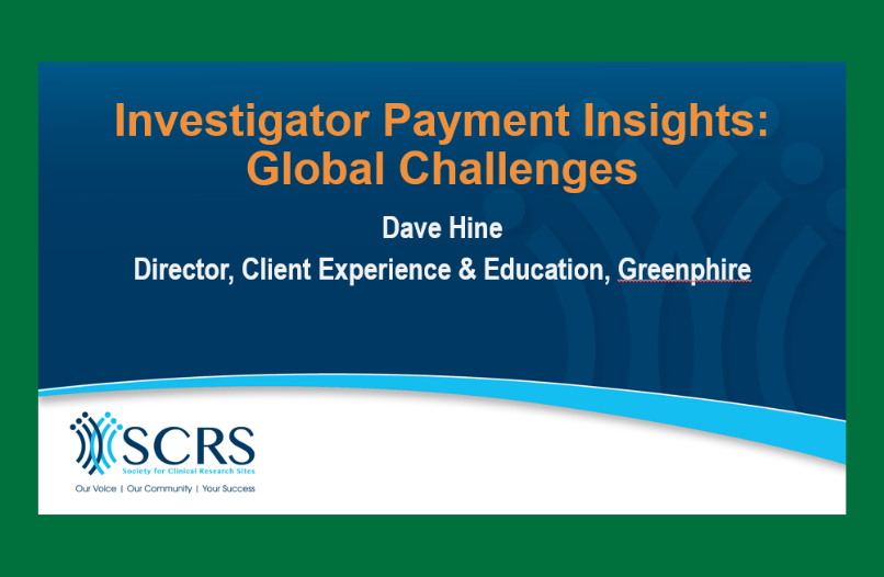 SCRS Investigator Payment Insights: Global Challenges