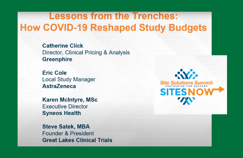 SCRS Site Solution Summit 2020:  Lessons from the Trenches – How COVID-19 Reshaped Study Budgets